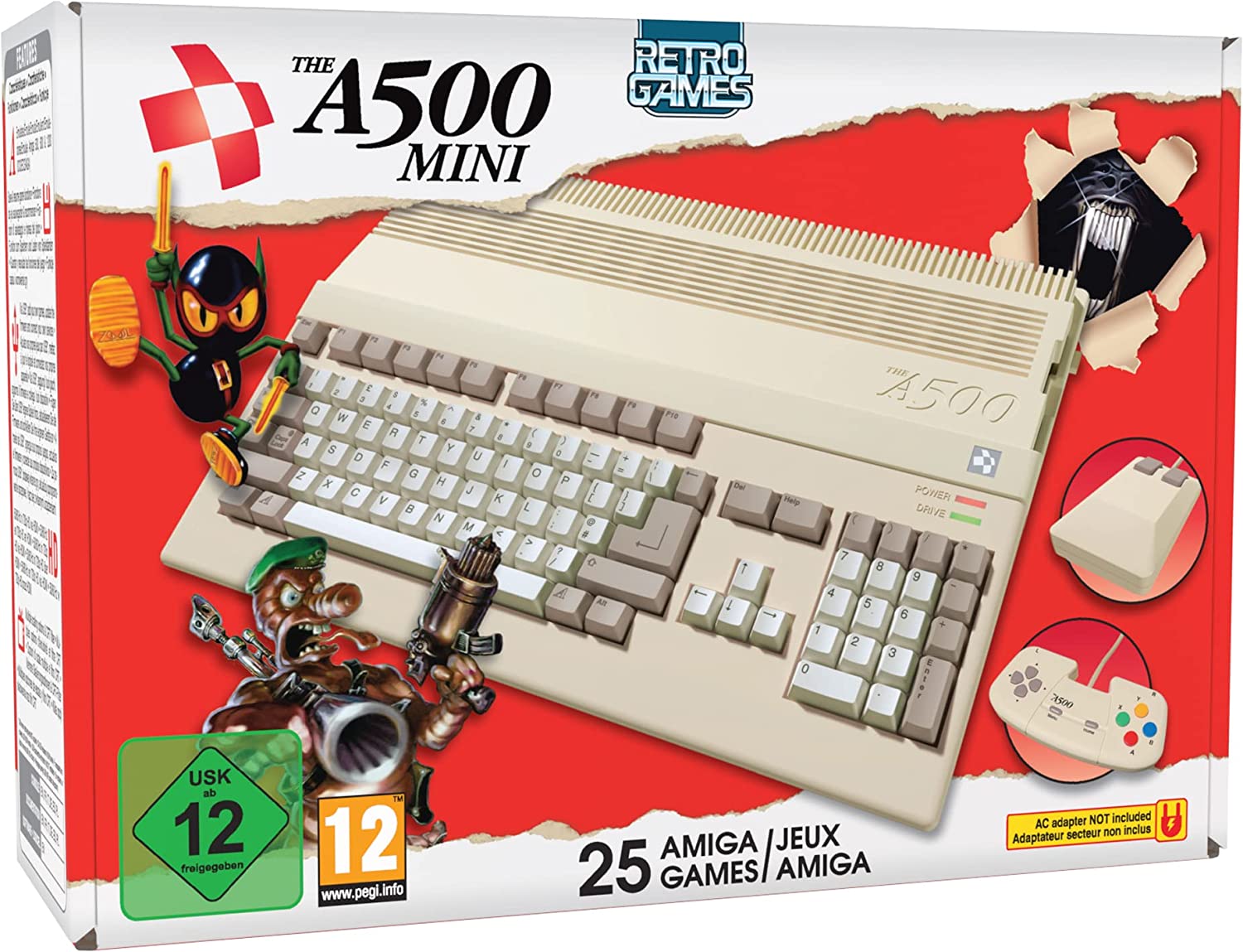 Console Koch Media The A500 Mini Beige + 1 Manette